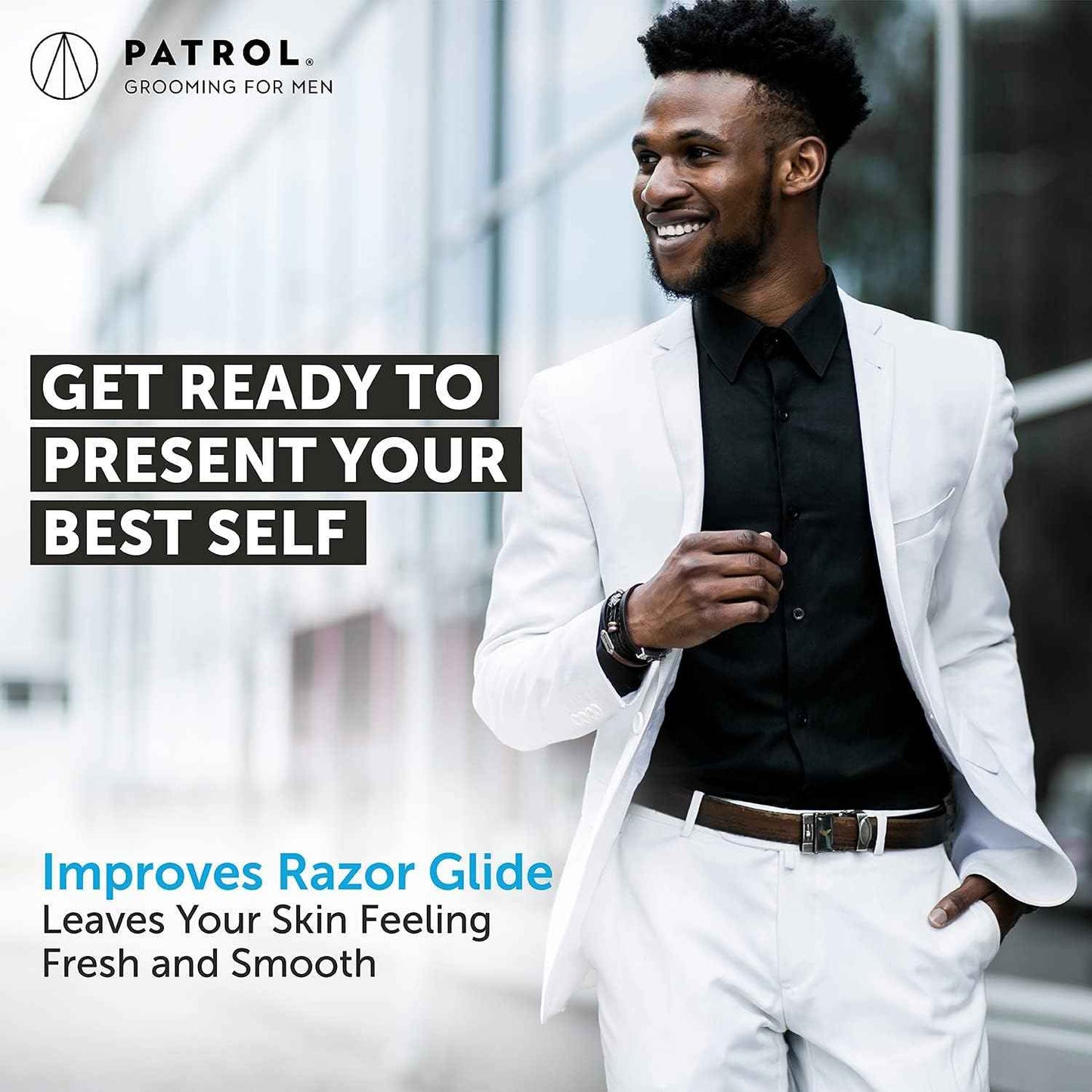 Bump Patrol Cool Shave Gel - Sensitive Clear Shaving Gel With Menthol Prevents Razor Burn, Bumps, Ingrown Hair - 4 Ounces 4 Pack