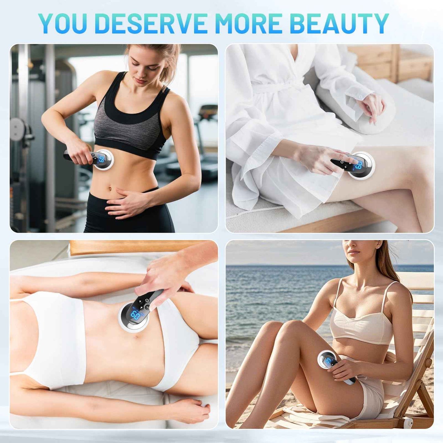 NeibuGlow Body Sculpting Machine & Cellulite Massager – Portable Body Care Device for Belly, Waist, Arms, Legs & Butt – Home Self-Care Tool