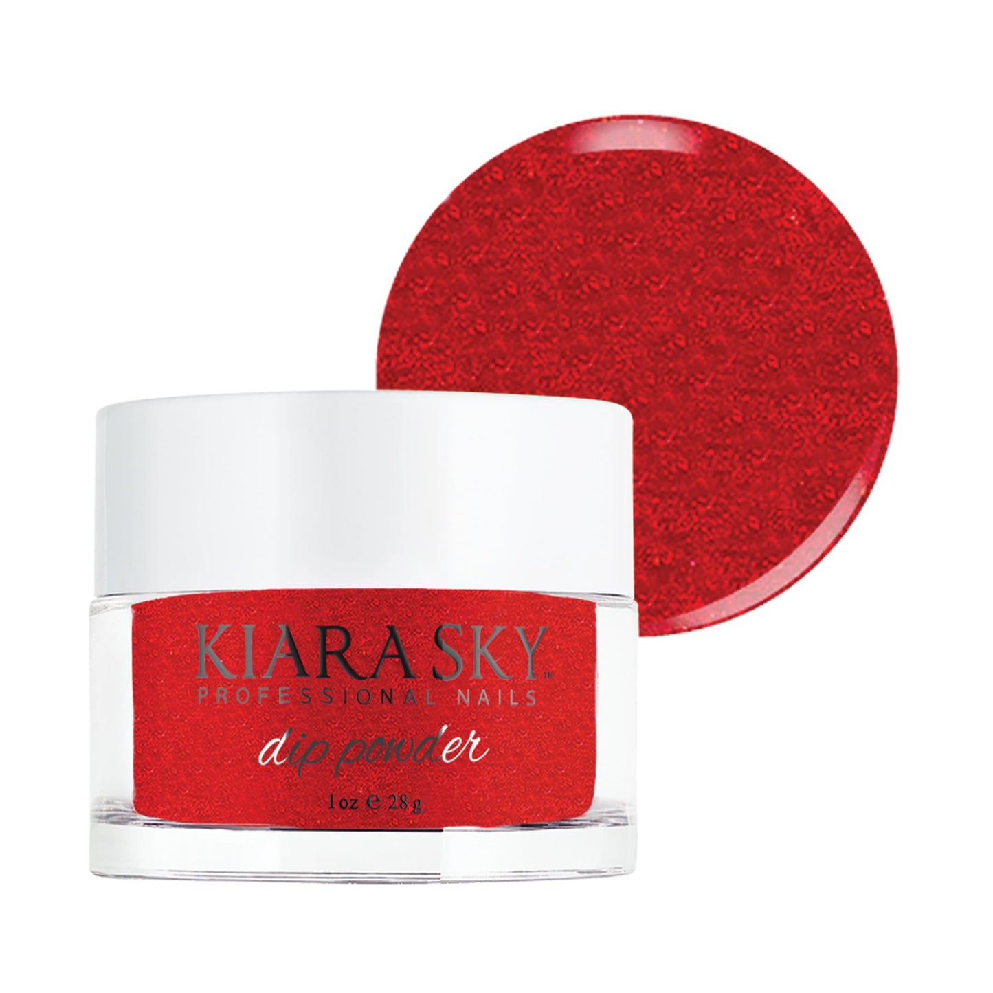 Kiara Sky Long Lasting Nail Dip Powder Red Tones 1 oz, Diablo