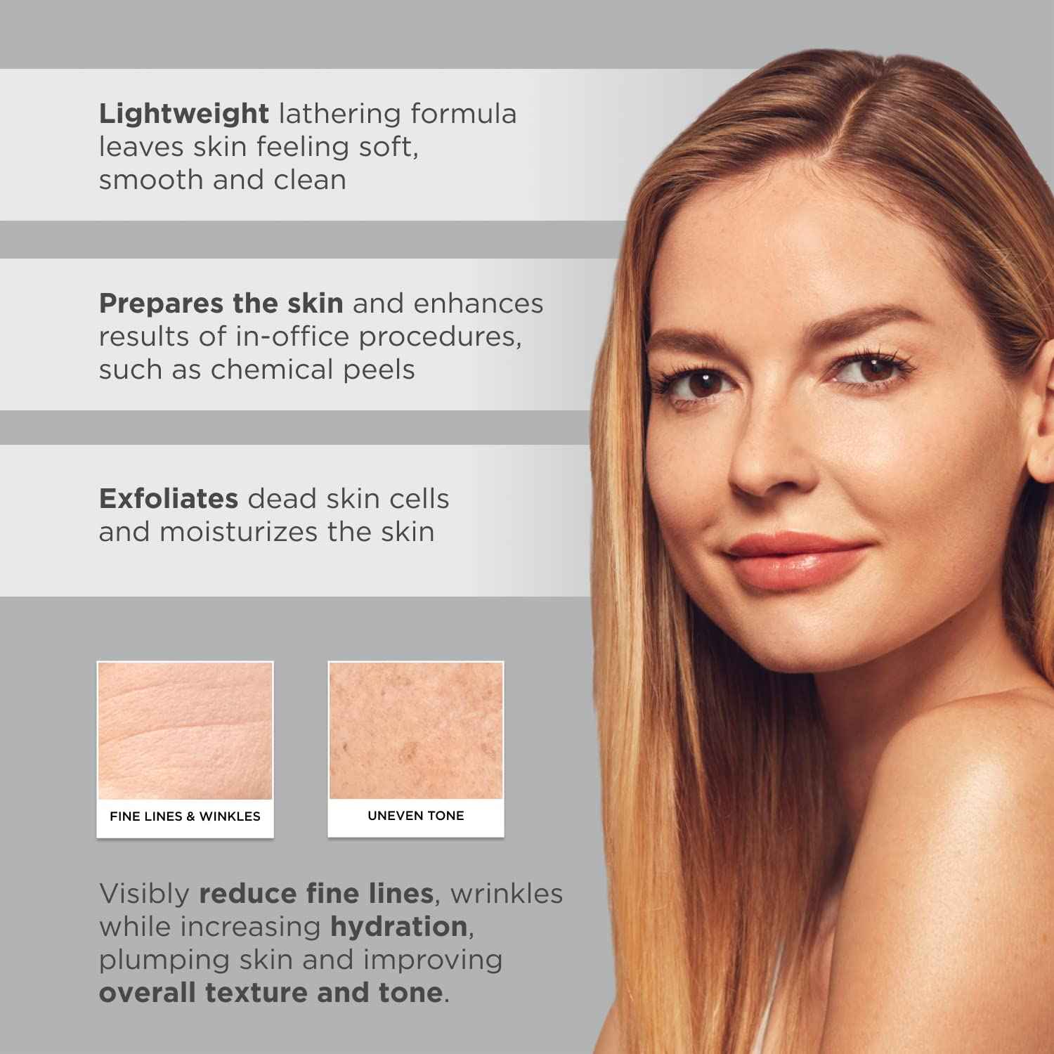 Glytone Mild Cream Cleanser | Exfoliate & Moisturize with 3.4 Free Acid Value Glycolic Acid & Glycerin | Face Wash for Women Removes Makeup & Oil | Face Cleanser for Dry Skin | 6.7 Fl oz.