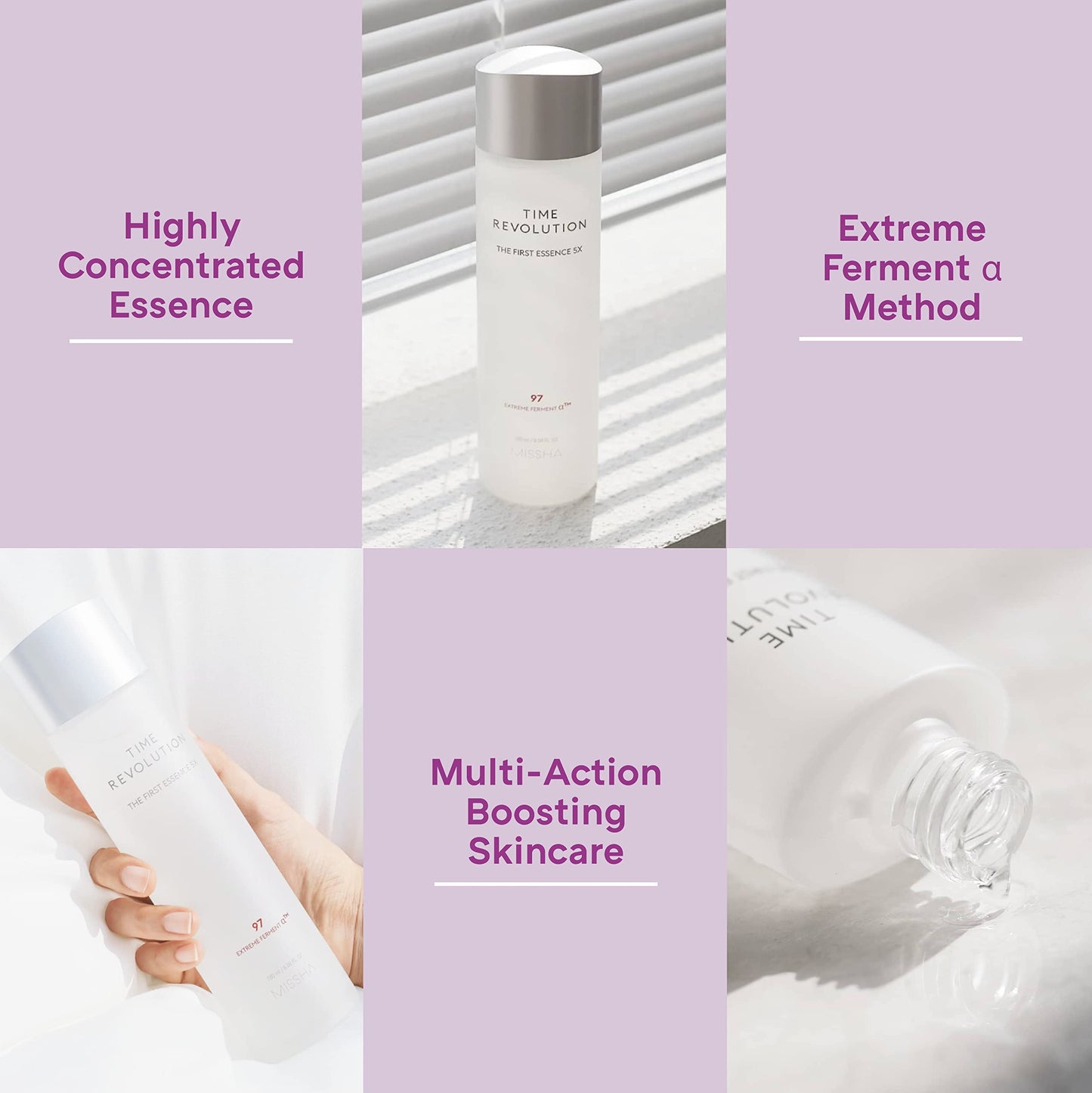 MISSHA TIME REVOLUTION The FIRST ESSENCE TONER (5th Gen) 5.07 Fl Oz - Korean Skin Care Facial Toner, Hydrating and Ph Balancing Toner for All Skin Types