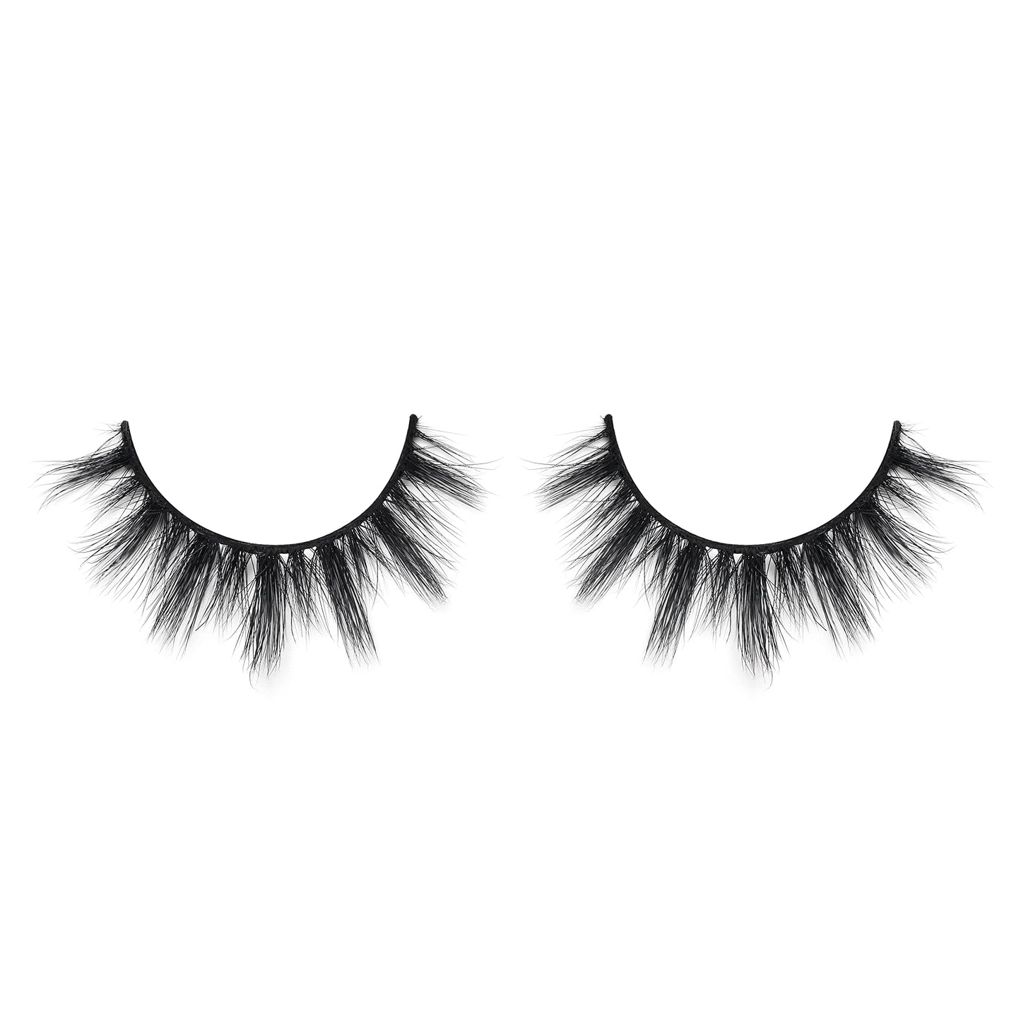 Lilly Lashes Everyday Miami Natural Lashes - Faux Mink Natural Eyelashes, False Eyelashes Everyday Use, Cat Eye Lashes, Individual Lashes Reusable up to 20x, No Lash Glue Included (13mm)