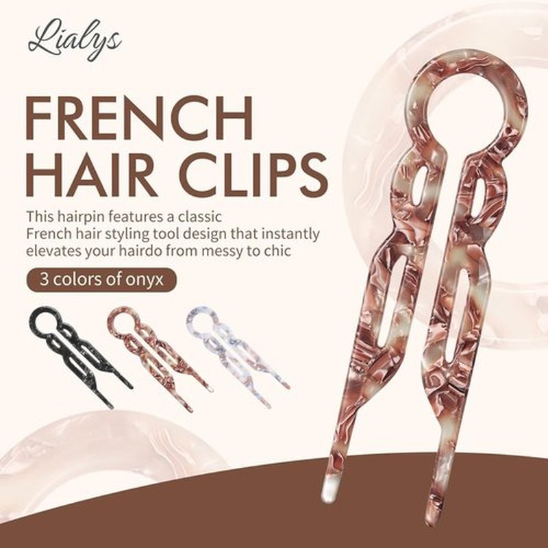 Lialys Hair Pin, Prestige Hair Pin,New Hair Accessories, Elegant Hair Clips for Women, Suitable for All Hair Types (3pcs)