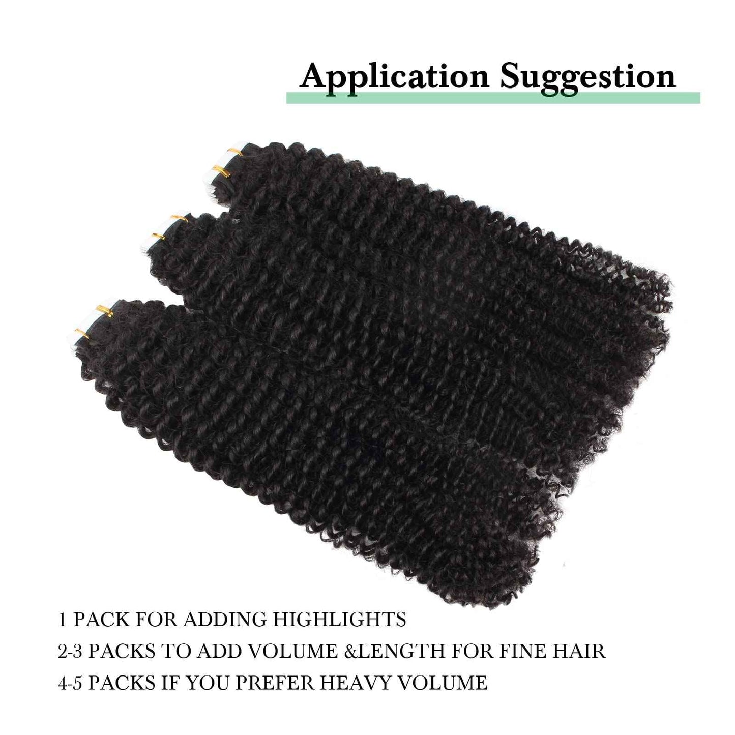 Lovrio Tape in Hair Extensions Human Hair Kinky Curly 50grams 20pcs Double Side Tape ins for Black Women Human Hair 18 inch Natural Black Soft hair Invisibe Curly Tape in Hair Extensions