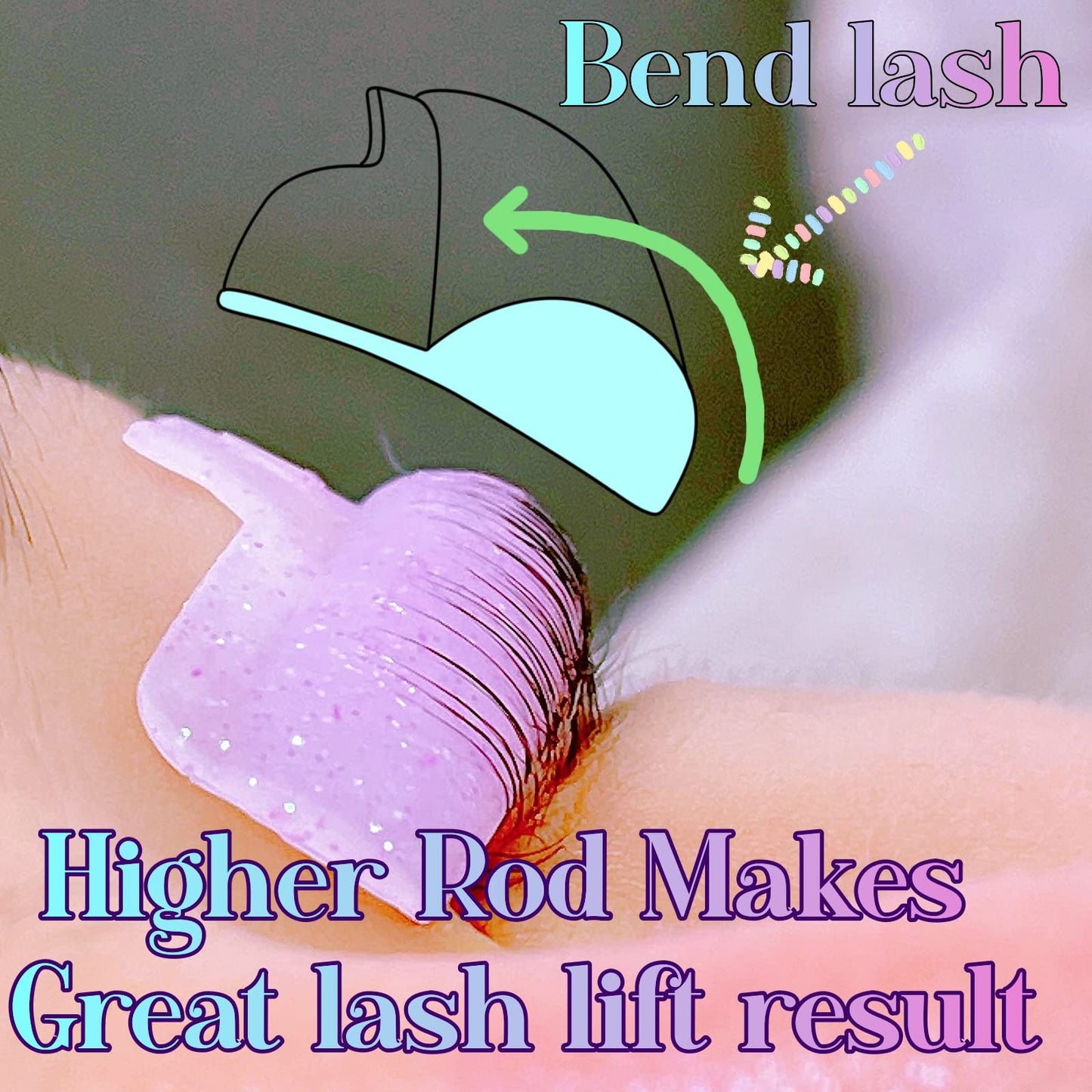 Lash Lift Shield Ultra Curl Eyelash Perm Rods Shiny Perming Roller with 5 Sizes Delight Lifting Result Like Eyelash Extension Big U Rod More Than 200 Application Reusable Curler Tool