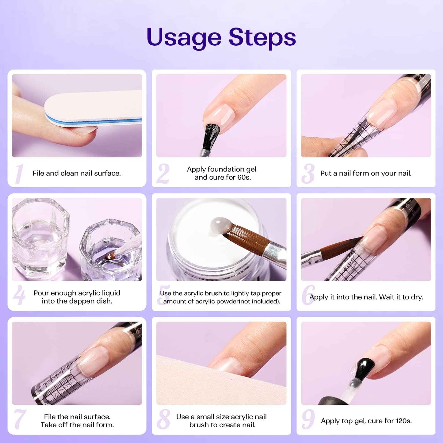 VANSISOS Monomer Acrylic Nail Liquid: 500ml EMA Monomer Nail Acrylic Liquid for Beginners and Professionals DIY Carving and Extension At Home Perfect for French Nails