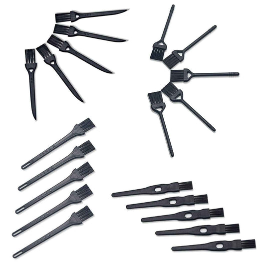 20 Pieces Replacement Electric Shaver Razor Cleaning Brushes Keyboard Brush Coffee Grinder Brushes Small Household Appliance Cleaning Brush Kits Black