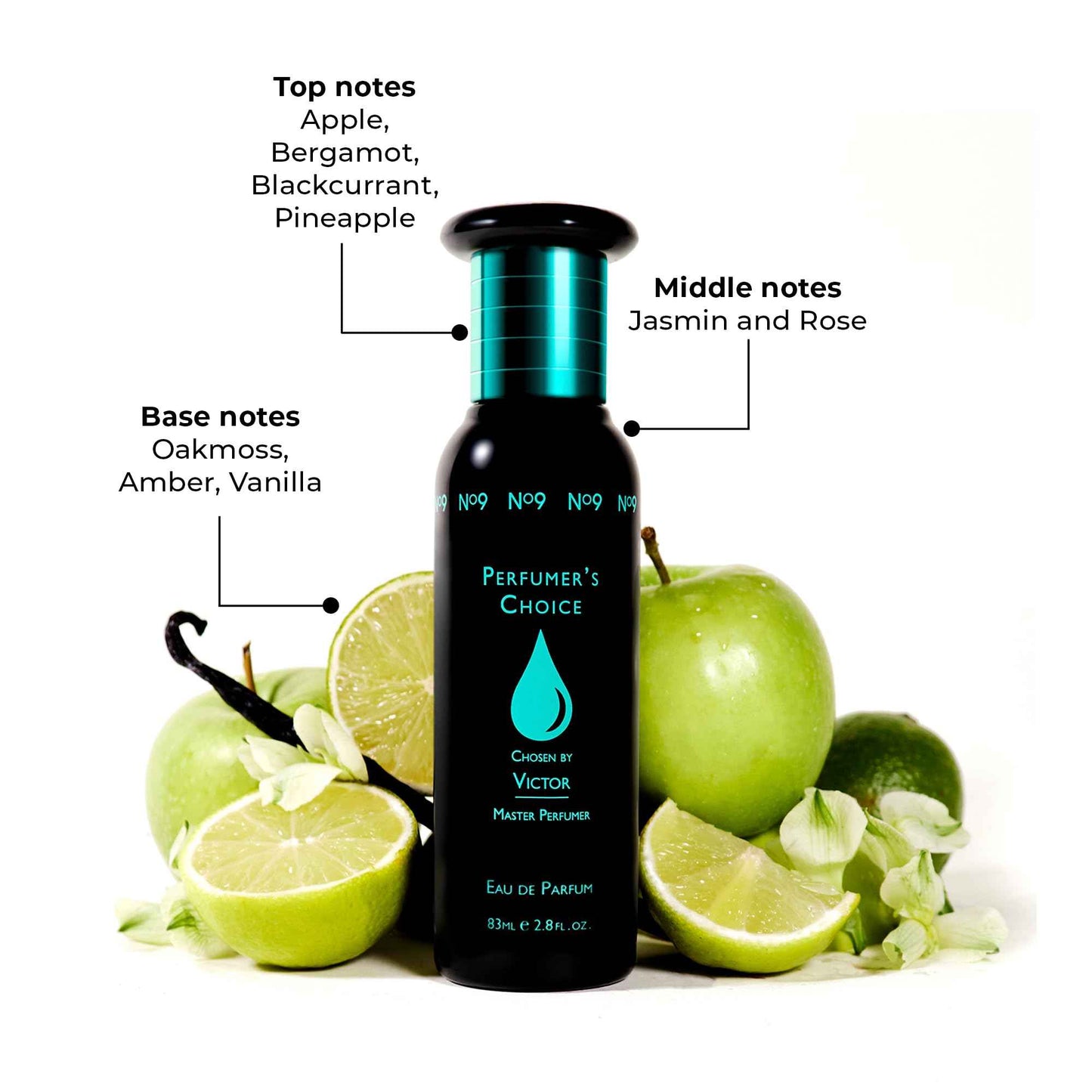 Perfumer's Choice Milton-Lloyd No 9 Victor - Cologne for Men - Aromatic Fougere Fragrances - Mens Cologne - Long Lasting Perfume for Men - 2.8 oz