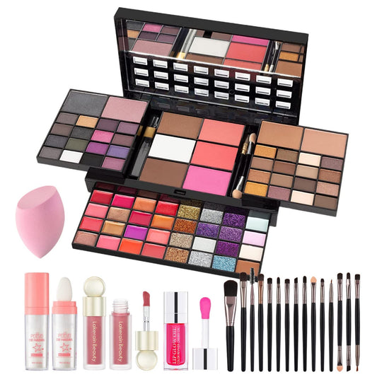 74 Colors Makeup Kit - Makeup Sets - Makeup palettes with 36 Eyeshadow - All in One Makeup Kit for Women and Girls Full Kit for Valentine's Day Gifts