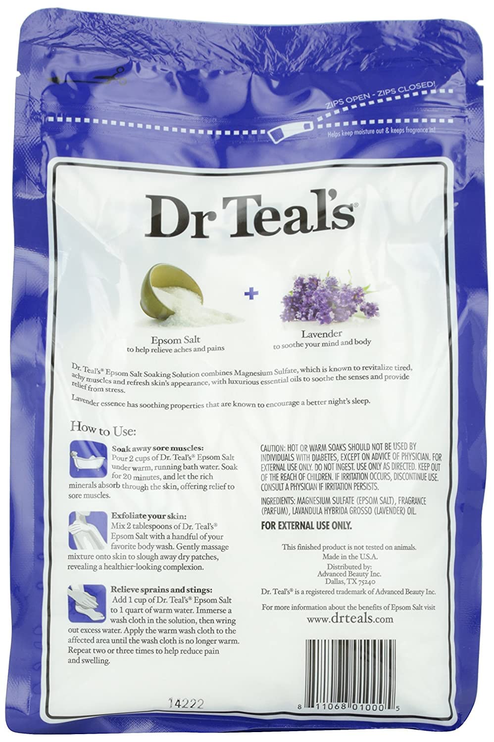 Dr. Teal's Pure Epsom Salt Soaking Solution Gift Set (3 Pack, 3lbs ea.) - Soothe & Sleep Lavender, Relax & Relief Eucalyptus with Spearmint, Wellness Therapy with Rosemary & Mint - Relaxes The Body