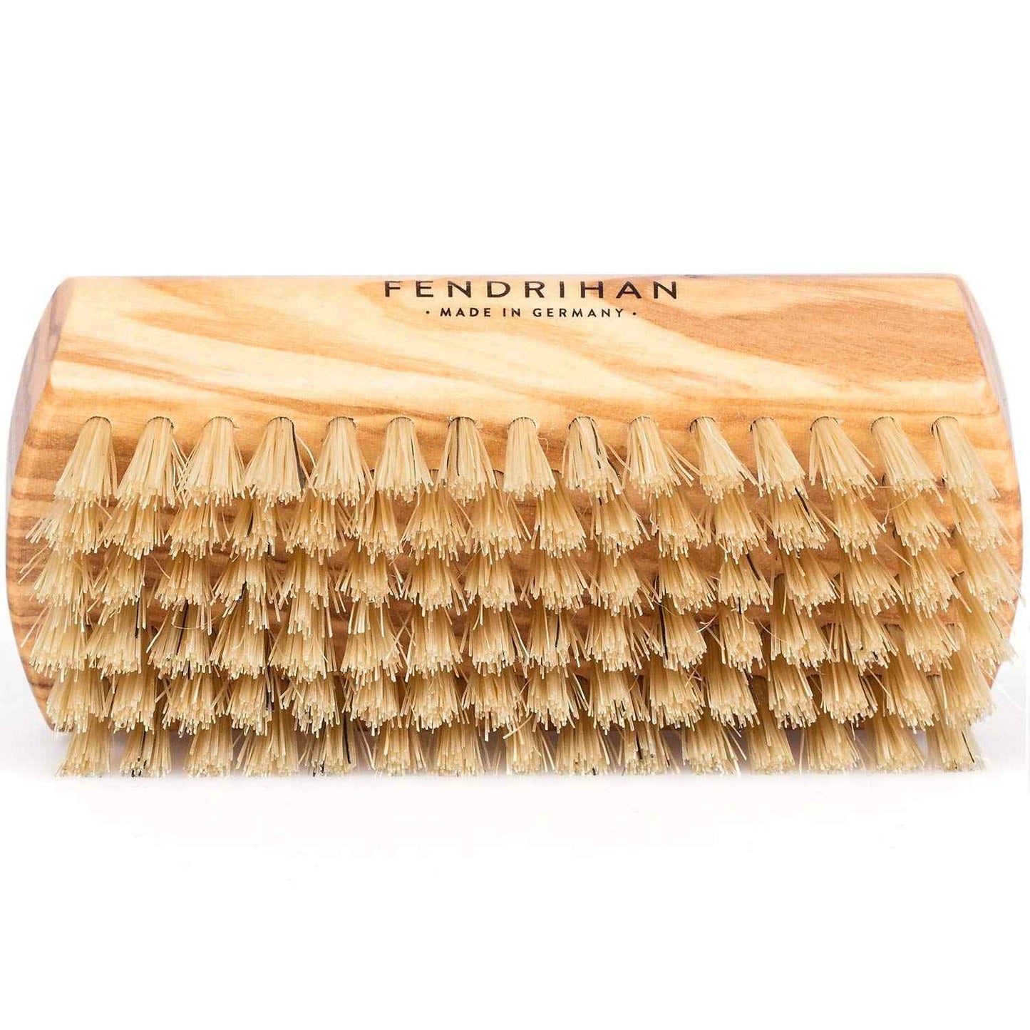 Fendrihan Dual Sided Olivewood Nail Brush with Pure Boar Bristles 3.7" (Made in Germany)