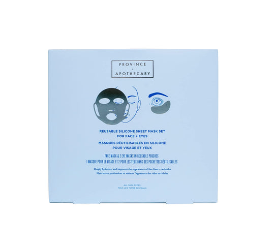 Province Apothecary Women's Reusable Silicone Sheet Mask Set, One Size