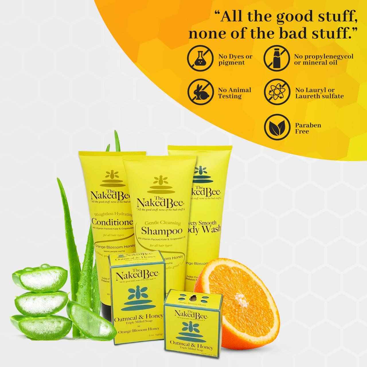 The Naked Bee Morning & Night Lotion Gift Set (8o z) (Orange Popsicle & Lavender Lullaby Lotion)