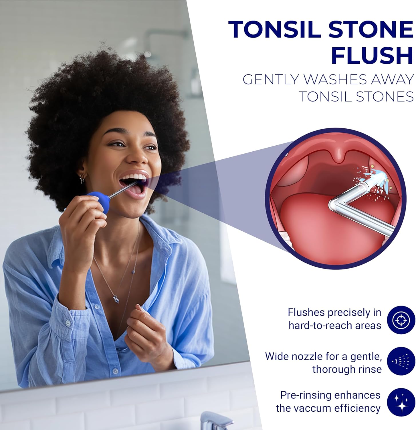Oravix Tonsil Stone Vacuum, Tonsil Stone Remover Vacuum Suction, Tonsil Stone Cupping Tool, Tonsil Stone Removal Tool with Suction, Tonsil Stones Removal Vacuum, Tonsil Stone Extractor - 3 in 1 Kit
