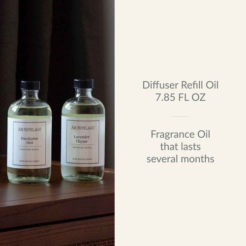 Archipelago Botanicals Pomegranate Citrus Reed Diffuser Oil Refill, Home Fragrance Oil for Diffuser, Long-Lasting Natural Home Fragrance, Diffuser Oil Scents, 7.85 Fl Oz