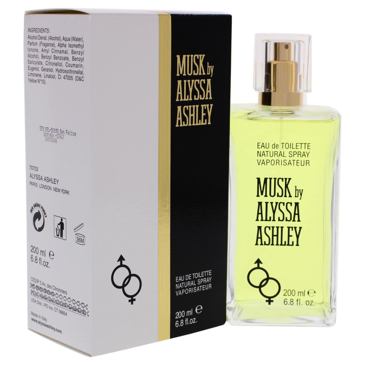 Alyssa Ashley Eau de Toilette Spray for Women, Musk, 6.8 Ounce