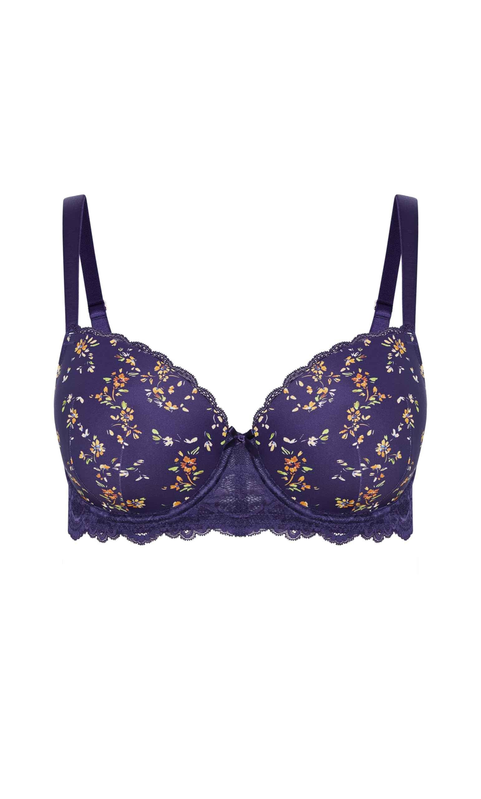 City Chic Women's Plus Size Contour Bra - Hailey Print, 36G