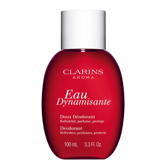 Clarins Eau Dynamisante Antiperspirant, Spray-On Deodorant | Helps Prevent and Neutralize Body Odor | Soothes Skin | Gentle, Non-Irritating Formula | All Skin Types | 3.3 Ounces