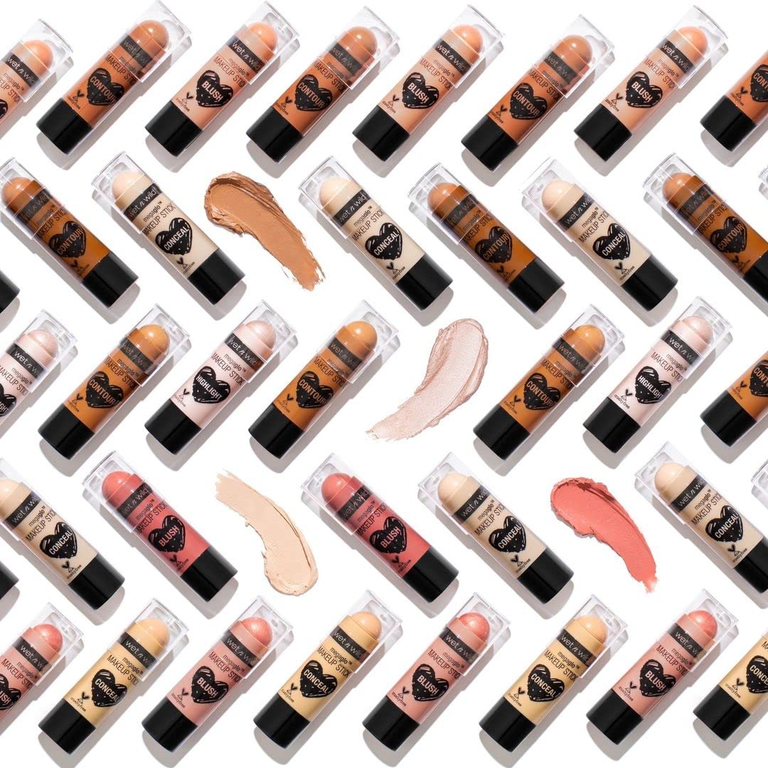 wet n wild MegaGlo Makeup Stick, Buildable Color, Versatile Use, Cruelty-Free & Vegan - Nude For Thought