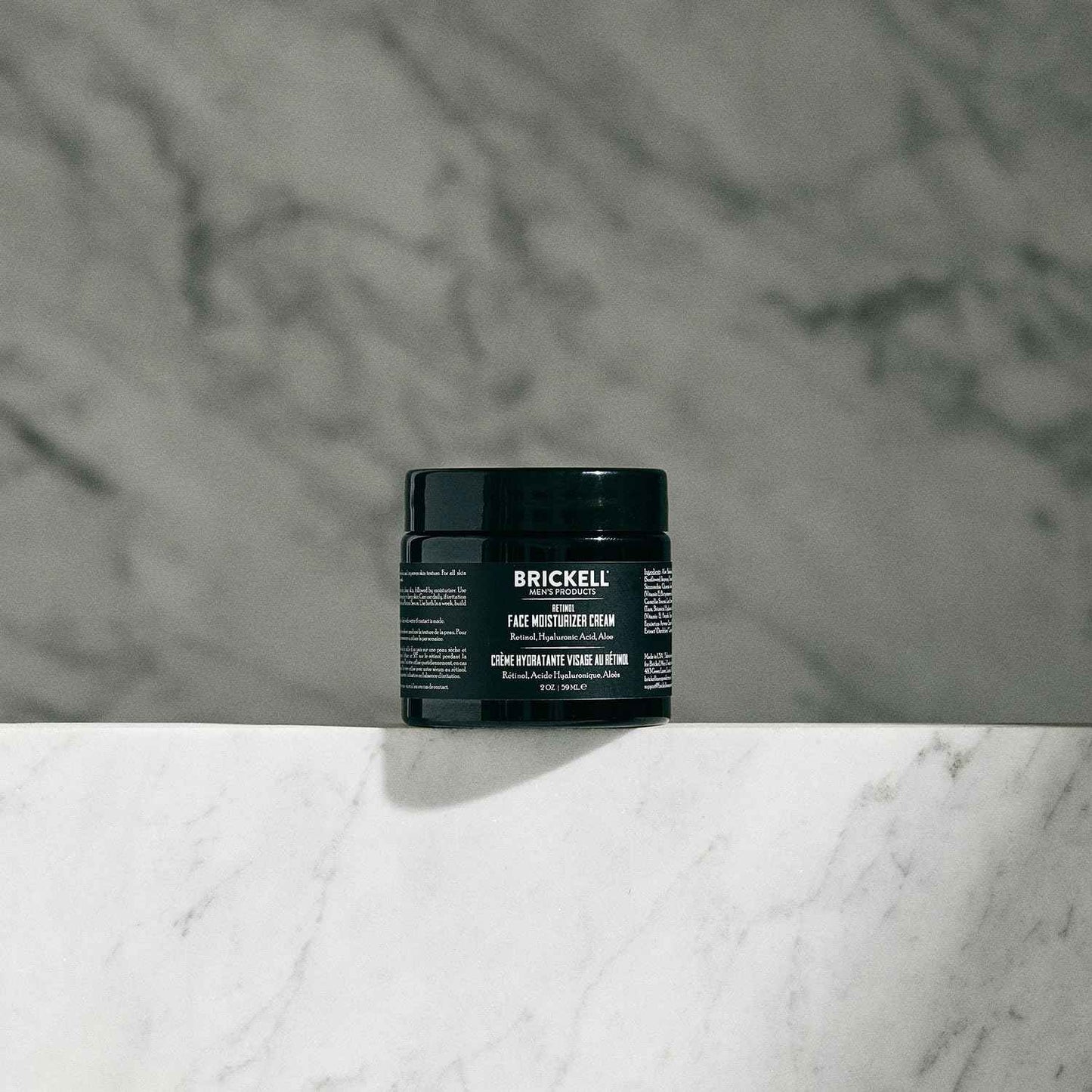 Brickell Men's Retinol Face Moisturizer Cream For Men, Natural & Organic, Anti-Wrinkle Face Night Cream with Retinol & Hyaluronic Acid To Reduce Fine Lines and Even Skin Tone, Fragrance-Free, 2 Ounce