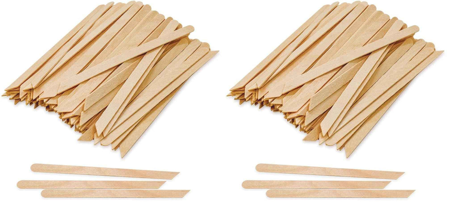 Tachibelle Wooden Wax Sticks - Body Eyebrow, Lip, Nose Small Waxing Applicator Sticks for Hair Removal and Smooth Skin Professional Spa - 2 in 1 (pointed and slanted) (Pack of 1000)