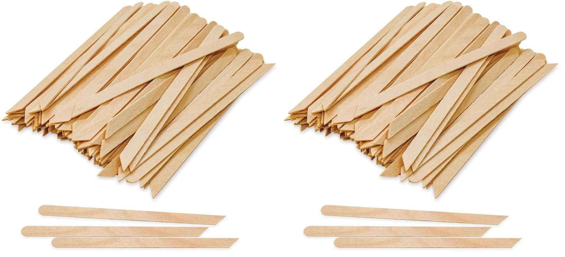 Tachibelle Wooden Wax Sticks - Body Eyebrow, Lip, Nose Small Waxing Applicator Sticks for Hair Removal and Smooth Skin Professional Spa - 2 in 1 (pointed and slanted) (Pack of 1000)