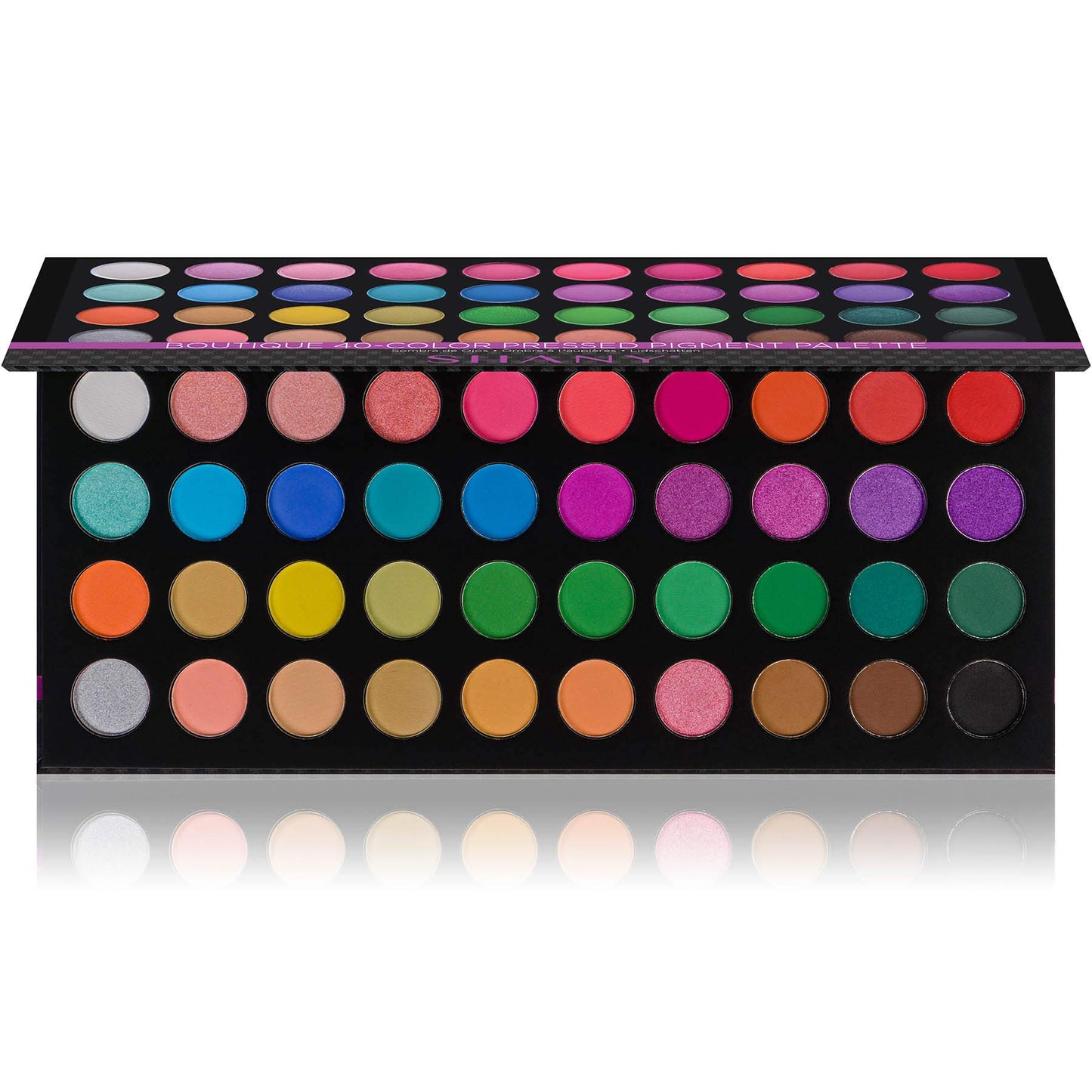 SHANY Boutique 40 Colors Eye Makeup Palette Highly Pigmented Long Lasting Matte Shimmer Neon Eyeshadow Palette