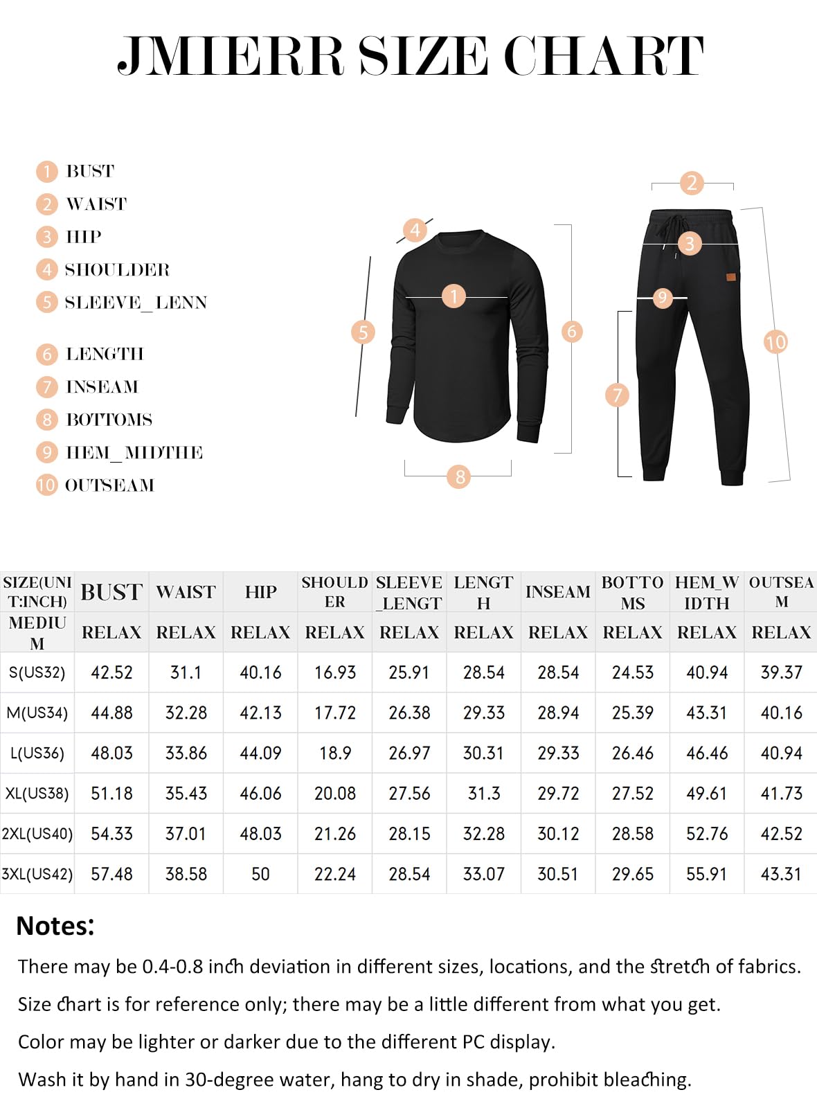 JMIERR Sweatsuits for Men Set 2 Piece Airport Outfits Long Sleeve Cotton Pullover Sweatshirt & Joggers Sweatpants, Fall Tracksuit Matching Lounge Sets, L, B White