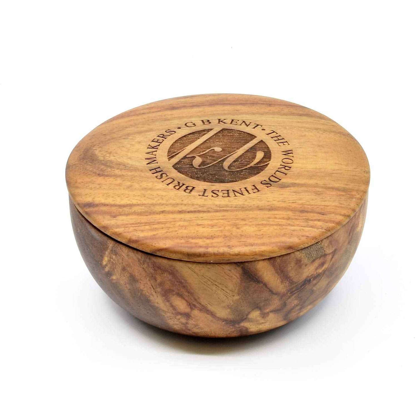 Kent SB6 Mens Shaving Soap Bowl in Dark Oak - Wooden Bowl Shaving Cream for Men 4.23 oz. Shave Soap Puck - Moisturizes and Hydrates, Prevents Skin Irritation and Razor Burn. Barber Quality Shave Cream