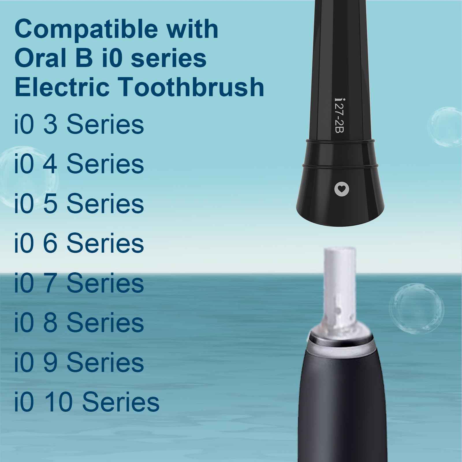 iO Replacement Heads Compatible with Oral B IO 2/3/4/5/6/7/8/9/10 Series Electric Toothbrush,Compatible with Oral B io Series Toothbrush Heads with Medium Bristles
