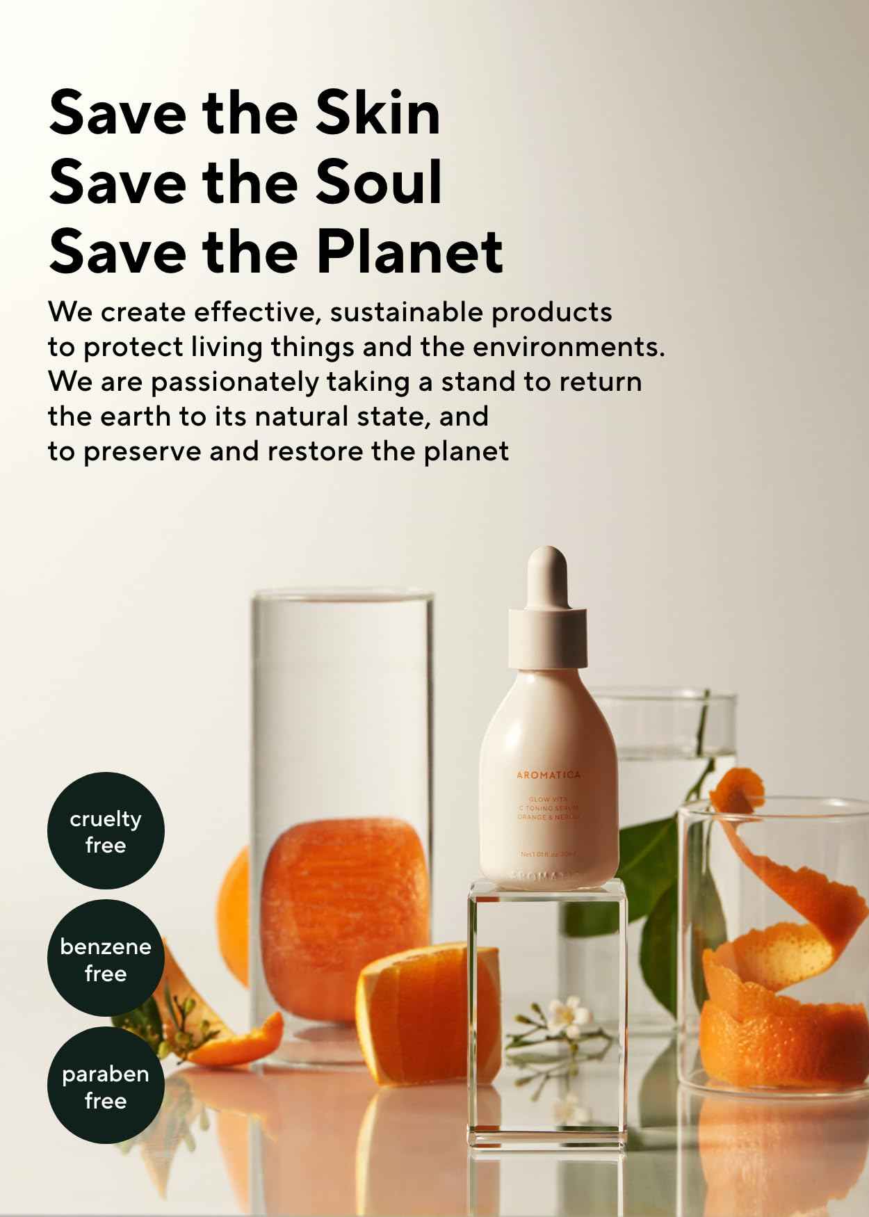 AROMATICA Glow Vita Trial Kit - Travel Size Skin Care Set [Vitamin C Serum 0.5 fl. oz, Facial Scrub 0.5 fl. oz, Goodnight Cream with Retinol 1oz] - Travel Kit for Women