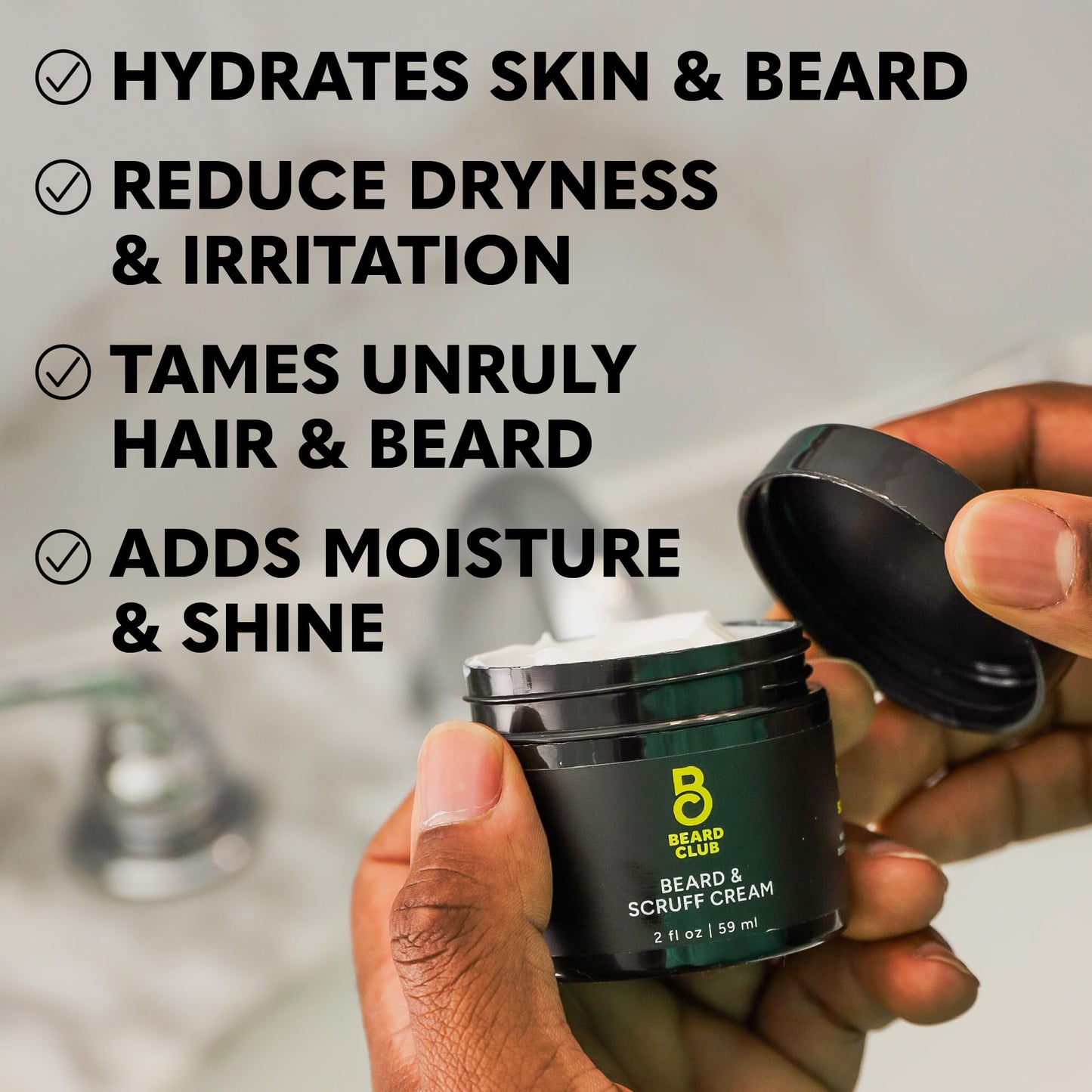 The Beard Club Original Beard Cream - Moisturizing and Hydrating for Healthier Facial Hair & Skin