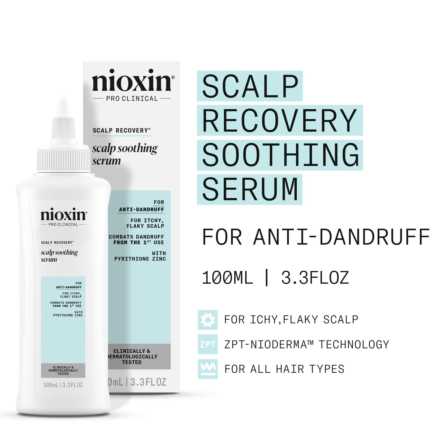 Nioxin Scalp Recovery System Scalp Soothing Serum, 3.38 oz (Packaging May Vary)