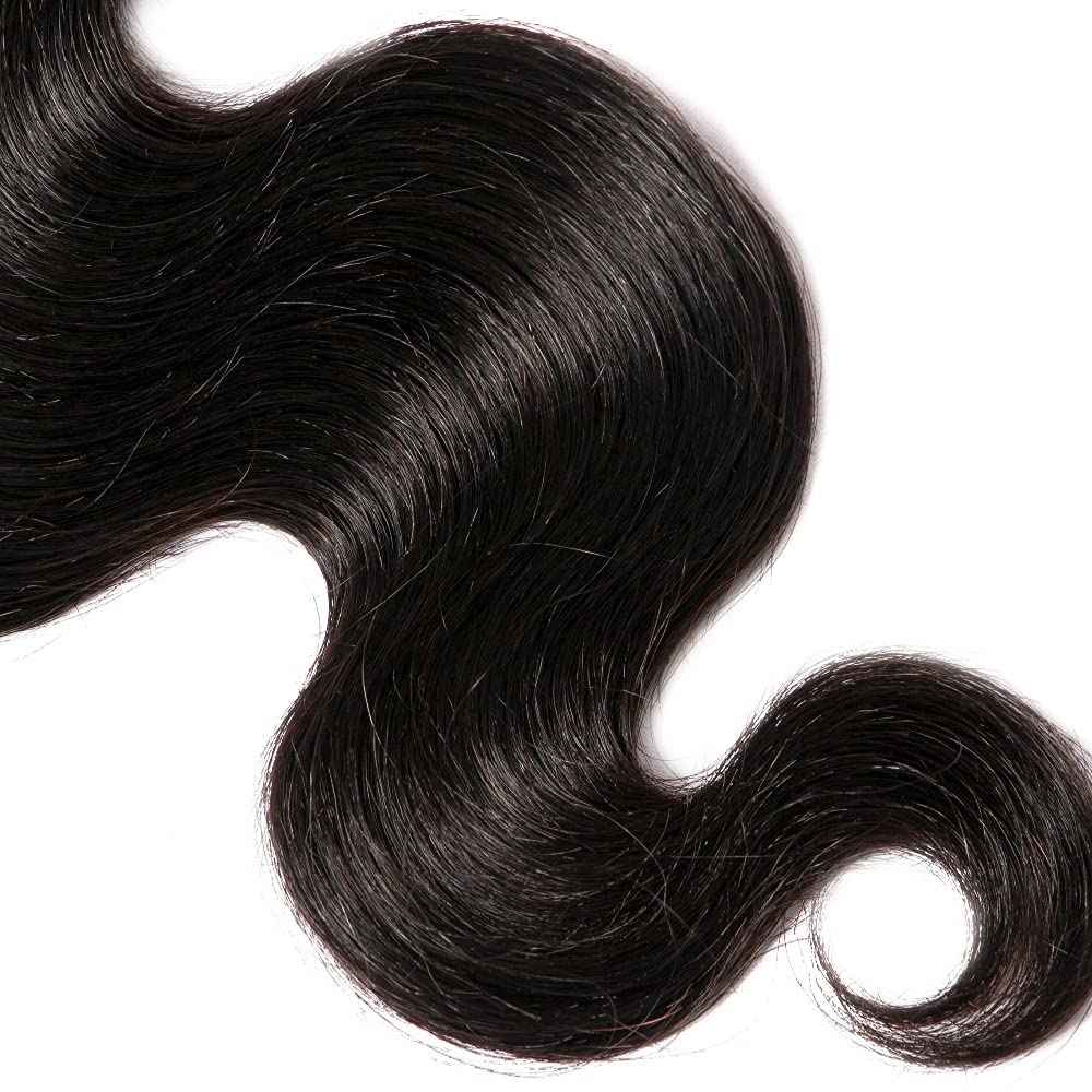 30 inch Body Wave Bundles Human Hair #1B Body Wave Bundle Unprocessed Human Hair 1 Bundle Natural Black Color 300g