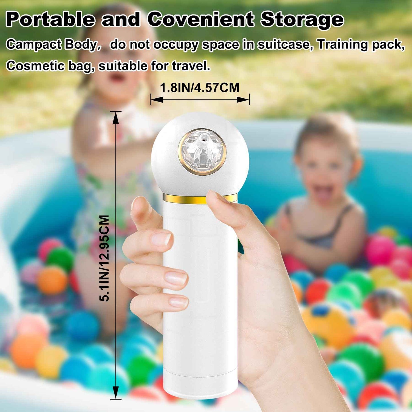 TopQuaFocus Ear Dryer for Adults Kids, Electronic Inner Ear Fluid Removal Tool, Red Light Air Circulation Design - 2min Quick Drying Eardrum, Ideal for Swimmers’ to Dry The Air of Ears