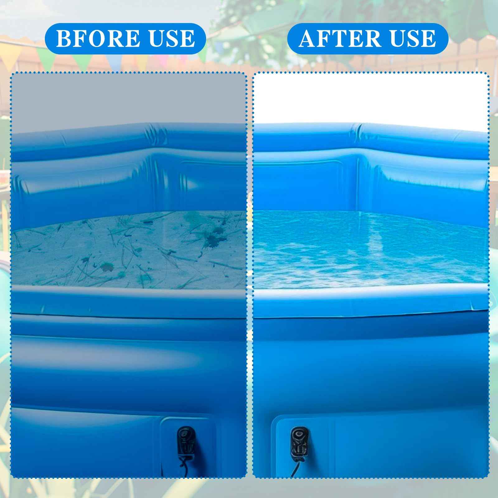 Inflatable Pool Foot Bath Basin, Folding Pool Foot Wash Basin Tub-Portable for Outdoor Backyard and Swimming Pools