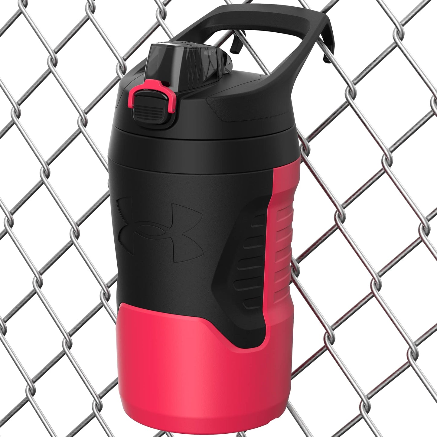 Under Armour Sports Water Jug, 32 oz Insulated Water Bottle w/Handle, Fence Hook, Leak Resistant, Baseball, Football & More