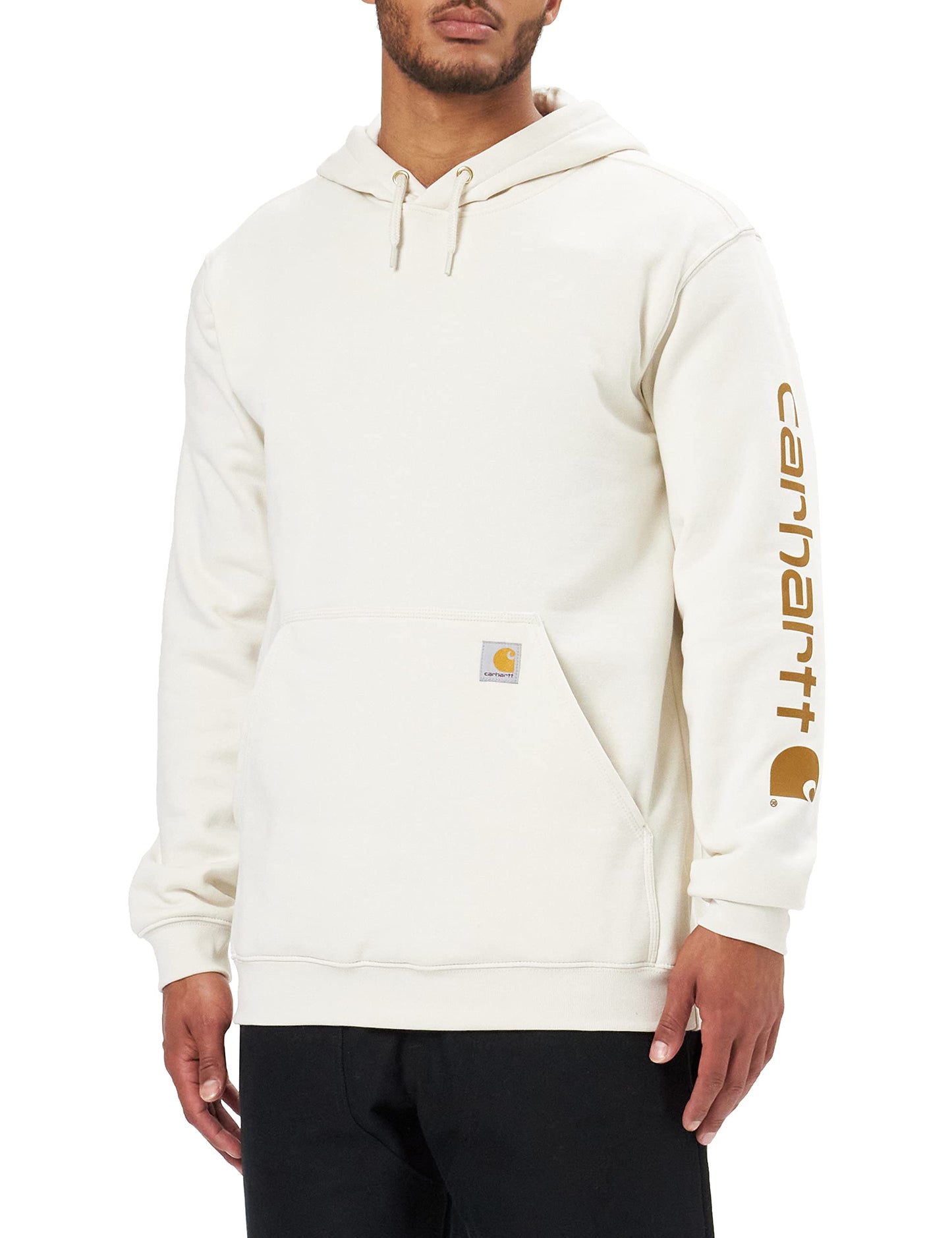 Carhartt Men's Loose Fit Midweight Logo Sleeve Graphic Sweatshirt, Malt