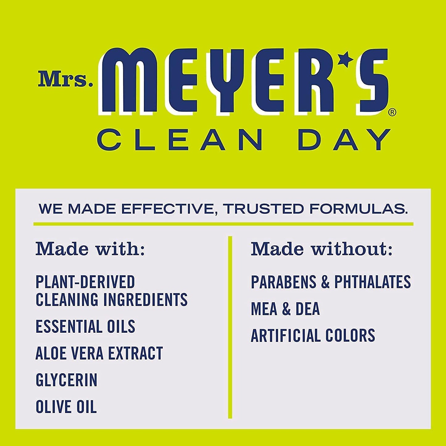 MRS. MEYER'S CLEAN DAY Liquid Hand Soap Refill Scent Variety Pack (Lemon Verbena + Lavender)