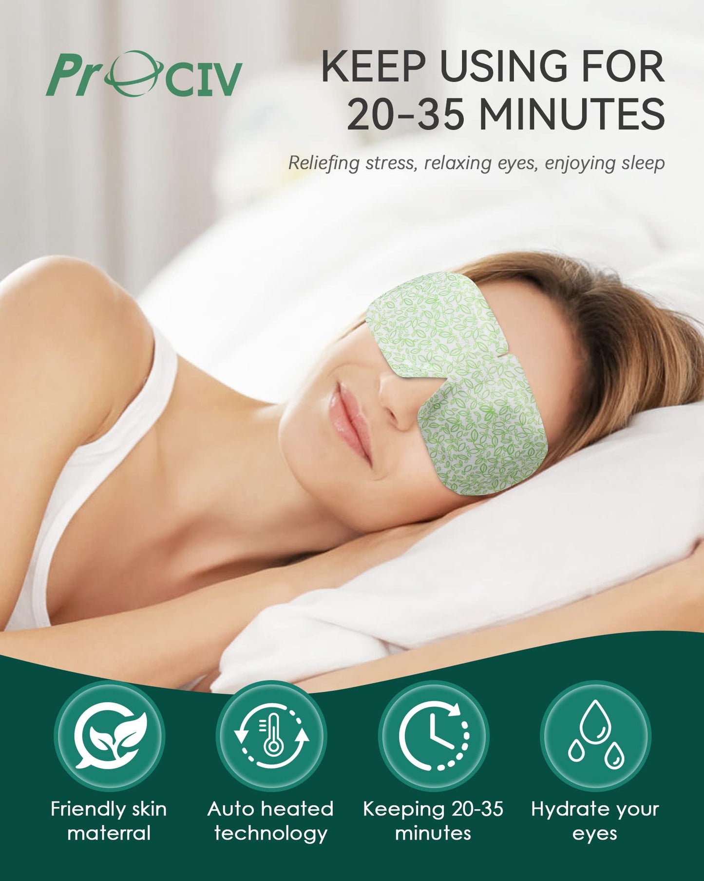 30 Packs Unscented Steam Eye Mask - Heated Eye Mask for Dark Circles and Puffiness Warm Eye Mask for Dry Eye Mask Relief Eye Fatigue Headache Hot Sleep Eye Mask for Disposable Moist Heat Eye Compress