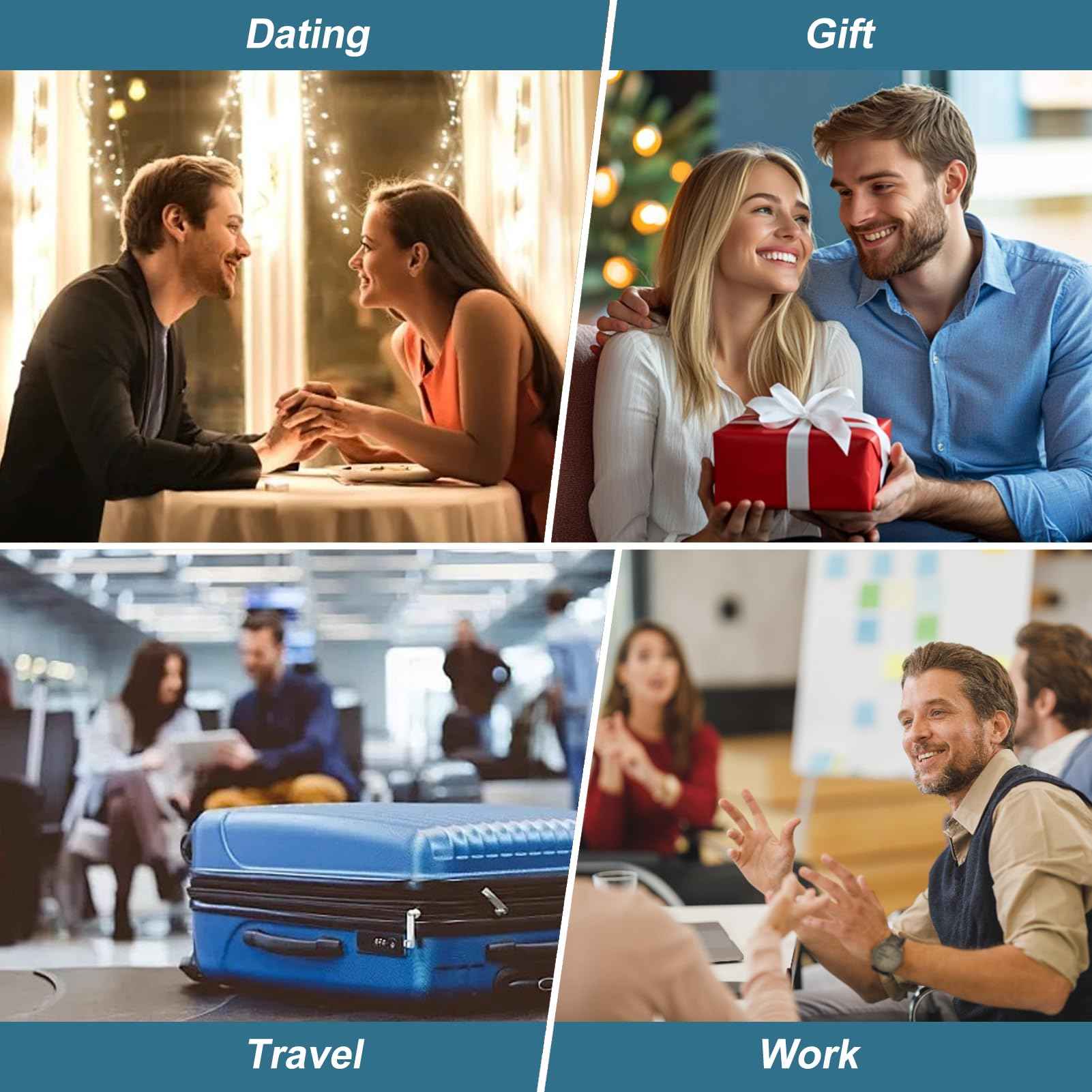 ILZAR 5 PCS Travel Perfume Bottle Refillable, 10ml Empty Mini Perfume Bottle Leakproof Perfume Atomizer Set for Travel, Cologne Bottle Portable Perfume Atomizer Refillable for Women and Men