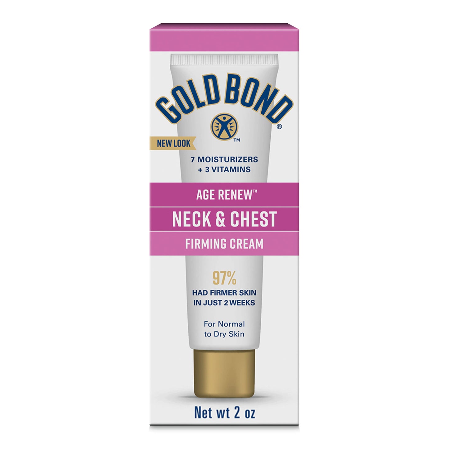 Gold Bond Age Renew Neck & Chest Firming Cream, Body Bright Daily Body & Face Lotion With Vitamin C