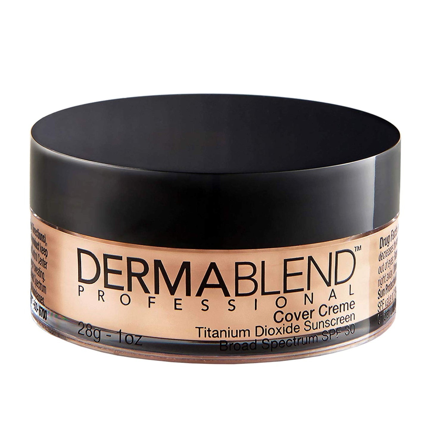 Dermablend Cover Creme High Coverage Foundation with SPF 30, 25N Natural Beige, 1 Oz.