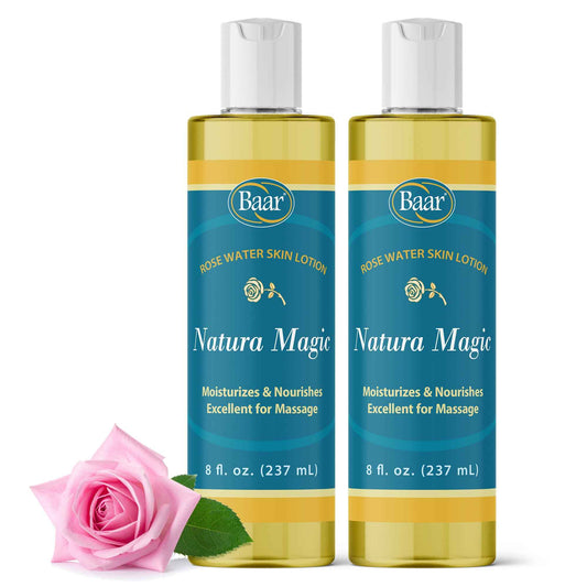 Natura Magic, Rose Water Skin Lotion, 8 oz. (Pack of 2)