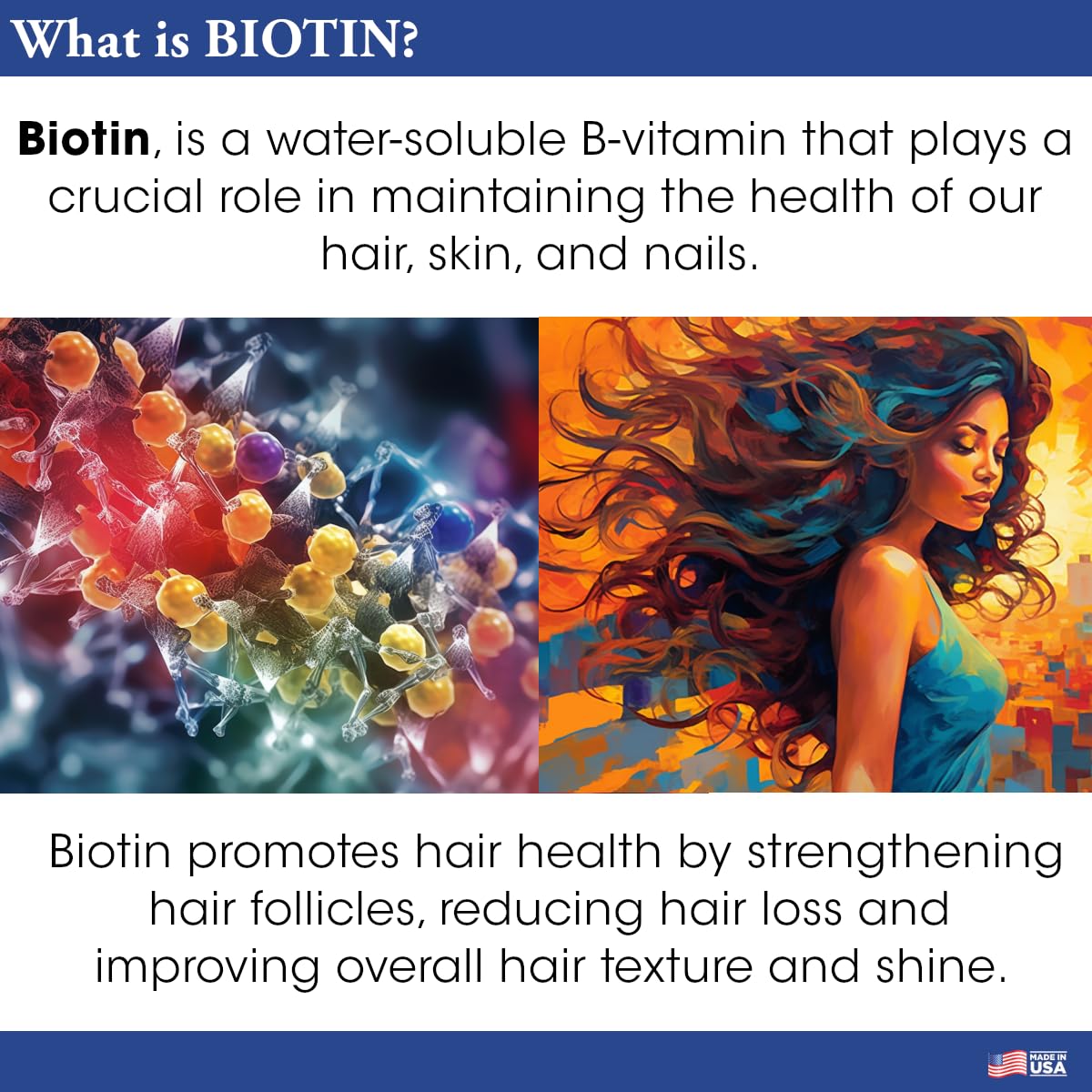 Difeel Biotin Regimen for Hair Growth - 4-Step Shampoo, Condition and Treatment System (4-PC SET)