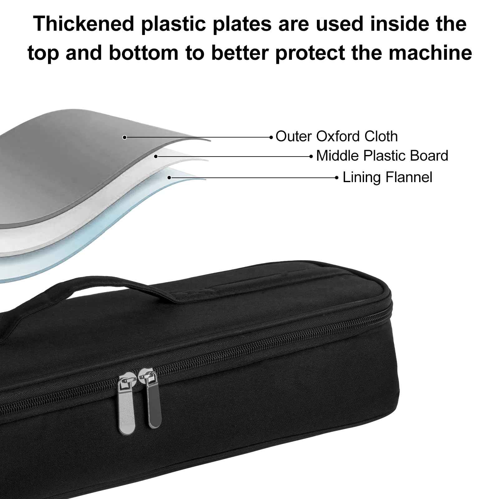 GENCAM Carrying Case Compatible with Dyson Airstrait Straightener, Travel Case for Airstraight, Portable Storage Case for Airstrait/Corrale Hair Straightener (Black)