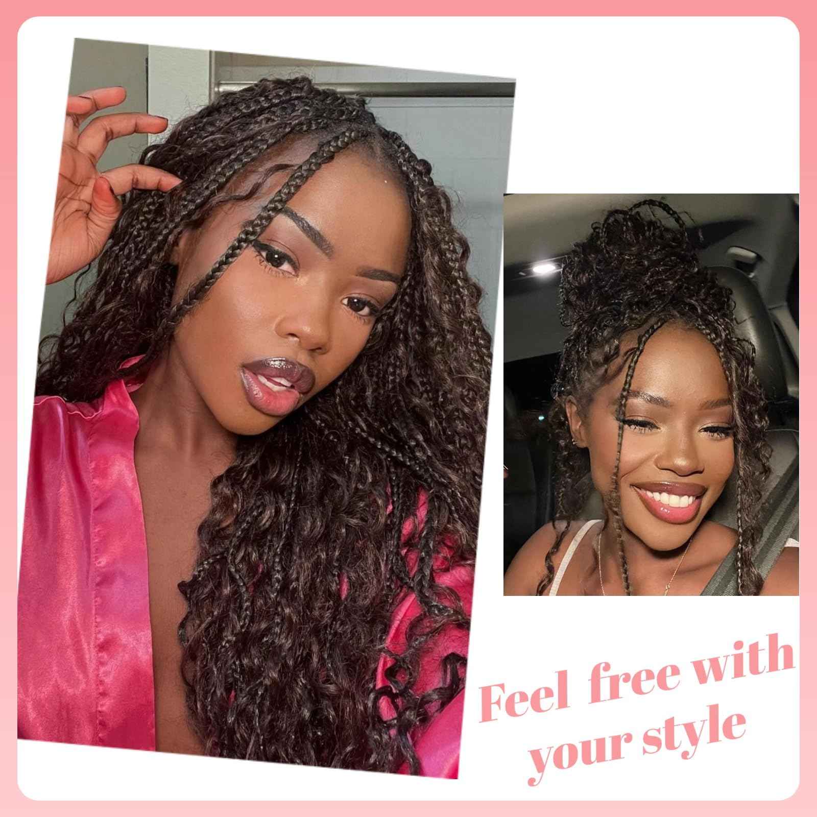 Chocolate Brown Human Braiding Hair For Boho Braids 4# 100g Deep Wave Bulk Human Hair for Braiding 12A No Weft Curly Human Hair Extensions Wet and Wavy Boho Hair for Braiding (4#-Deep Wave, 16 Inch)