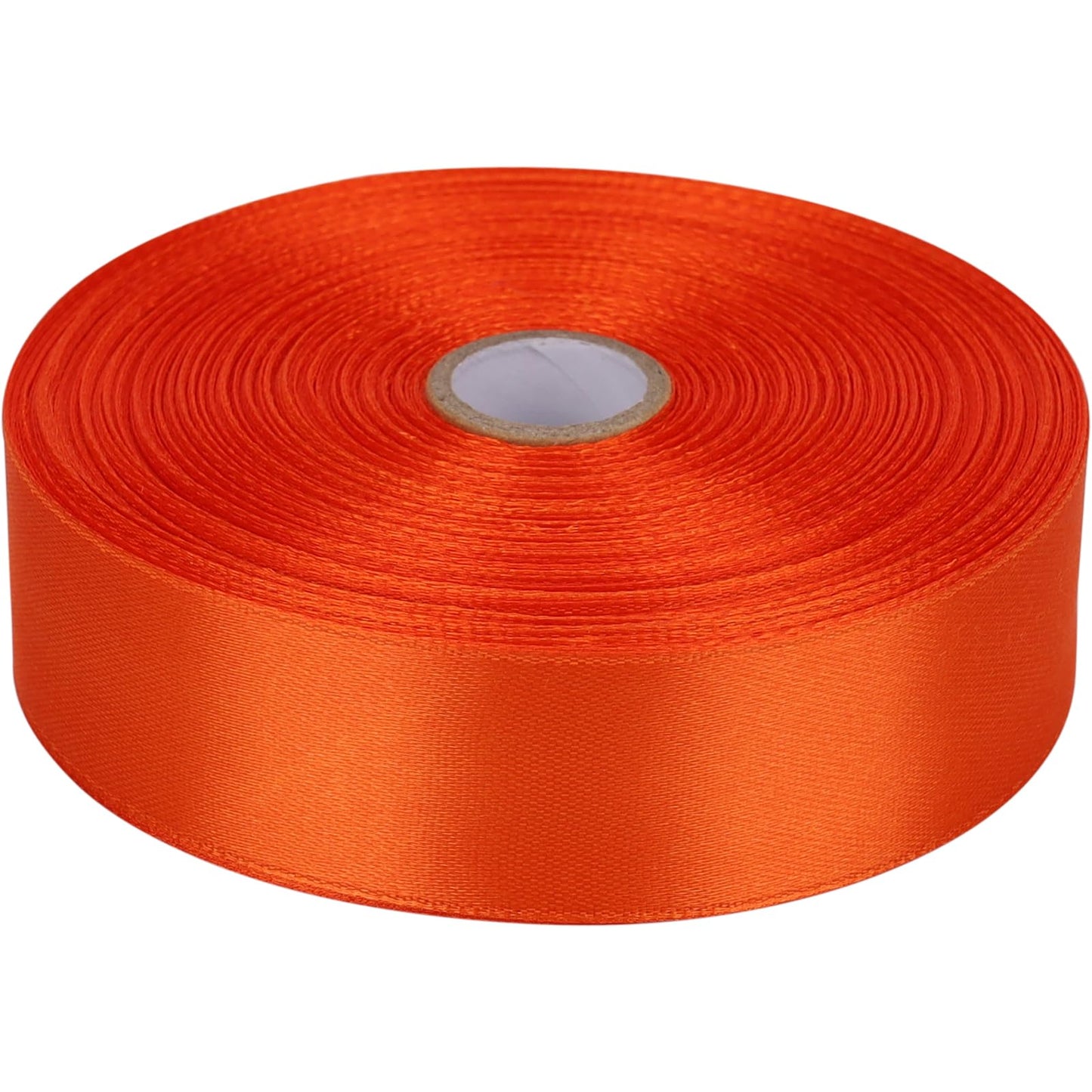 Nsilu Ribbon for Gift Wrapping 50 Yards Perfect Wedding Party Wreath Sewing DIY Hair Accessories Decoration Floral Hair Balloons Other Projects (Orange, 1 inch)