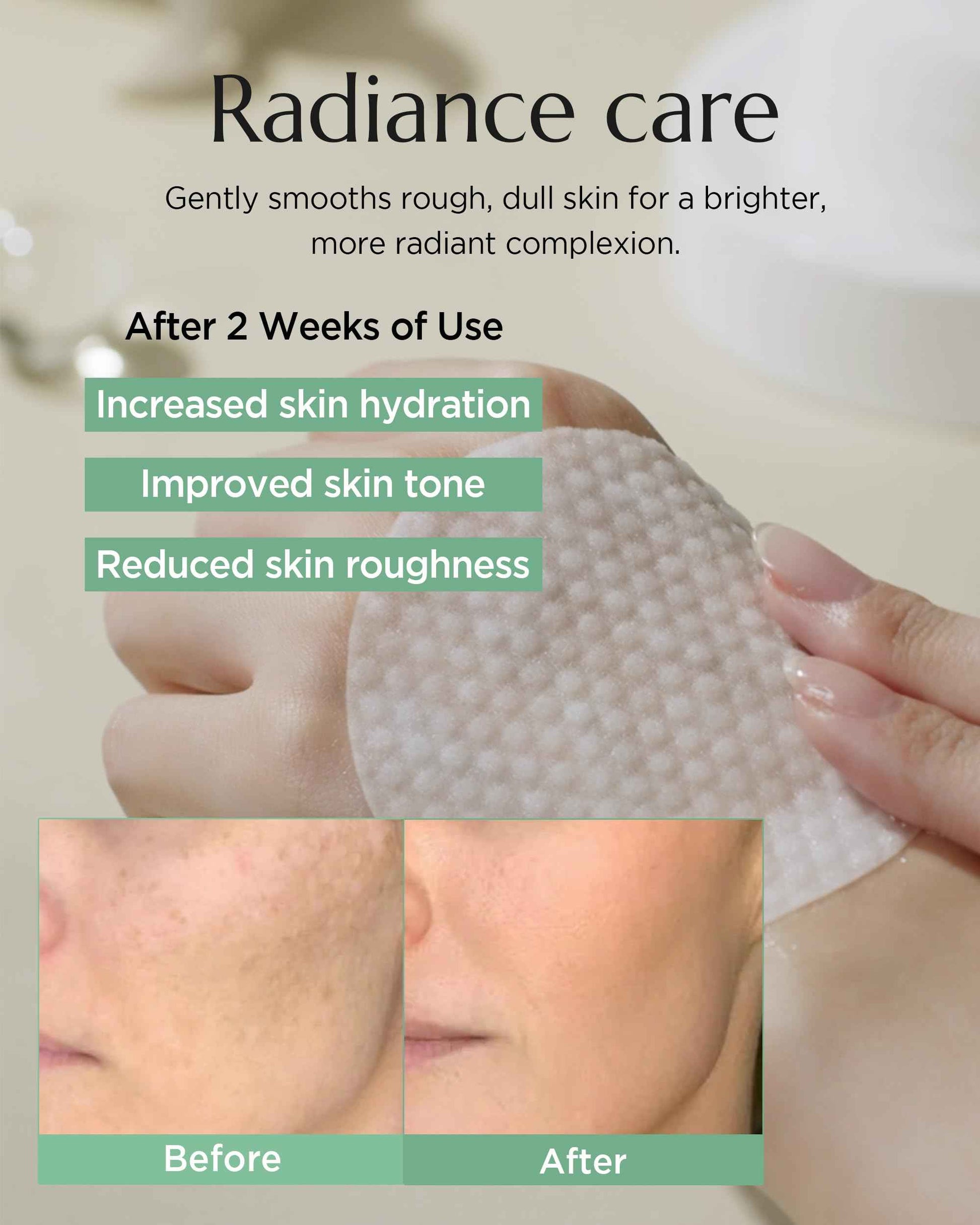 CHICHO Dill Light Toner Pads 82.9% Dill Extract Green Tea Centella Korean Face Exfoliating and Moisturizing Pad Sensitive Skin Vegan OEKO-TEX Cotton - For Dull & Rough Skin, 80 Pads