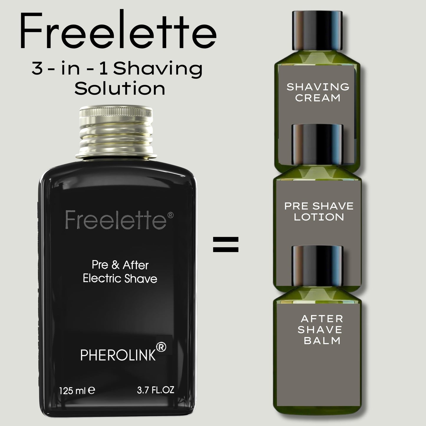 Pre Electric Shave After Shave Lotion Cream - Best For Close Shave - Smooth Irritation-Free Shaving - Shooting and Moisturising Formula Balm. Freelette (Original)